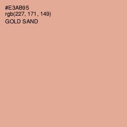 #E3AB95 - Gold Sand Color Image